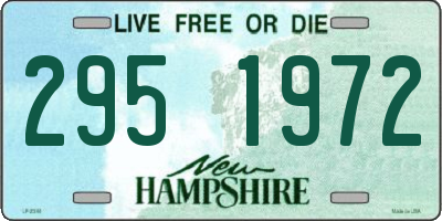 NH license plate 2951972