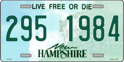 NH license plate 2951984
