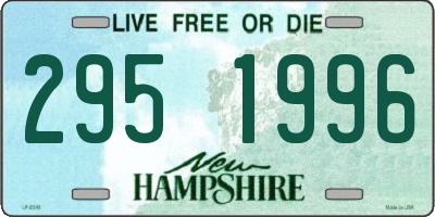 NH license plate 2951996