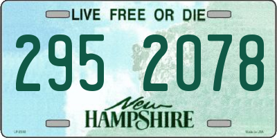 NH license plate 2952078