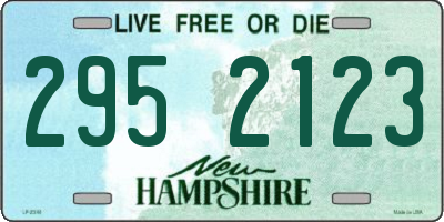 NH license plate 2952123