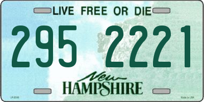 NH license plate 2952221