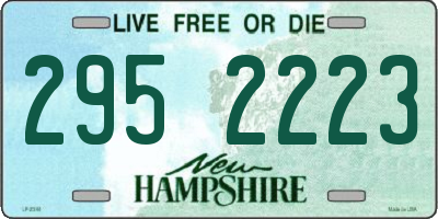 NH license plate 2952223