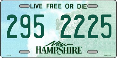 NH license plate 2952225