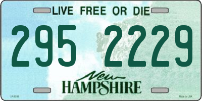 NH license plate 2952229