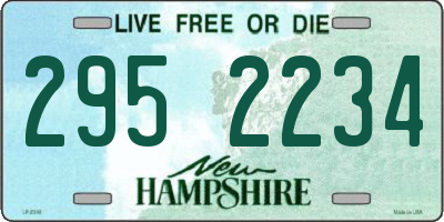 NH license plate 2952234