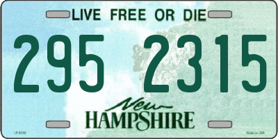 NH license plate 2952315