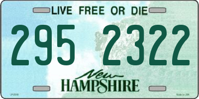 NH license plate 2952322