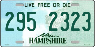 NH license plate 2952323