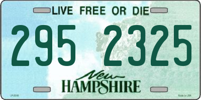 NH license plate 2952325