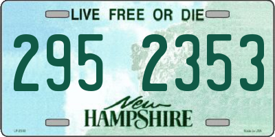 NH license plate 2952353
