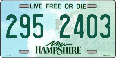 NH license plate 2952403