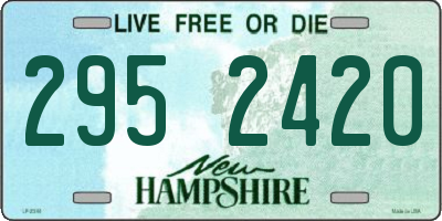 NH license plate 2952420