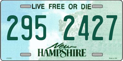 NH license plate 2952427