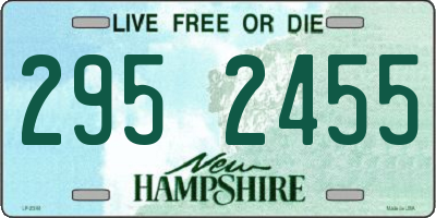NH license plate 2952455
