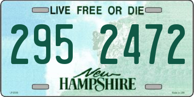 NH license plate 2952472