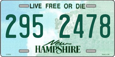 NH license plate 2952478