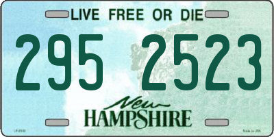 NH license plate 2952523