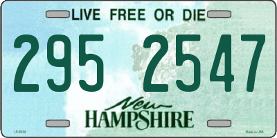 NH license plate 2952547