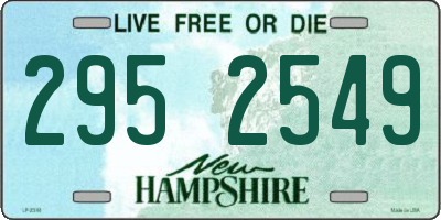 NH license plate 2952549