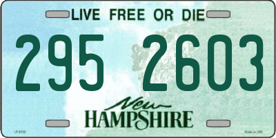 NH license plate 2952603