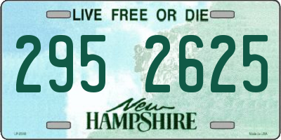 NH license plate 2952625