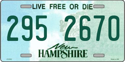 NH license plate 2952670