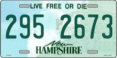 NH license plate 2952673