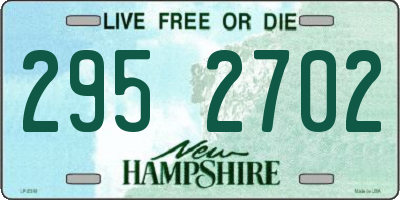 NH license plate 2952702
