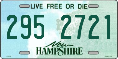NH license plate 2952721