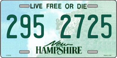 NH license plate 2952725