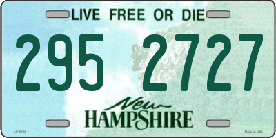 NH license plate 2952727