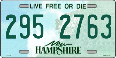 NH license plate 2952763