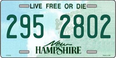 NH license plate 2952802