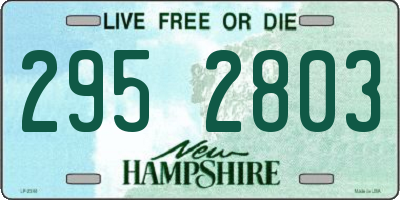 NH license plate 2952803