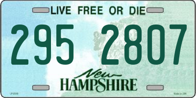 NH license plate 2952807