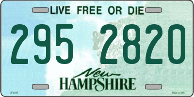 NH license plate 2952820