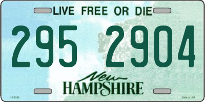 NH license plate 2952904