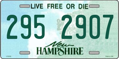 NH license plate 2952907
