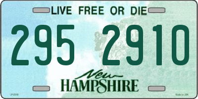 NH license plate 2952910