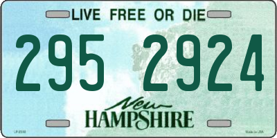 NH license plate 2952924