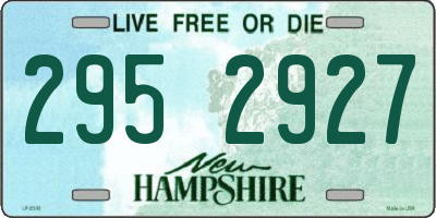 NH license plate 2952927