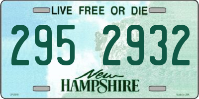 NH license plate 2952932