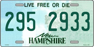 NH license plate 2952933