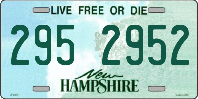 NH license plate 2952952