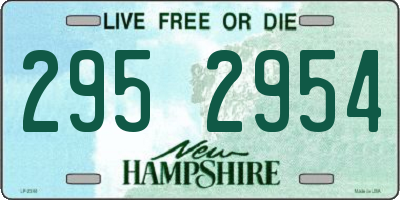NH license plate 2952954