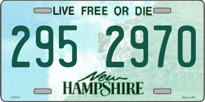 NH license plate 2952970