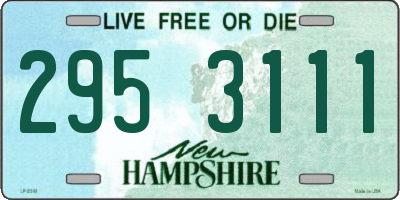 NH license plate 2953111