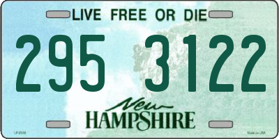 NH license plate 2953122