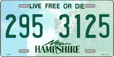 NH license plate 2953125